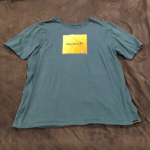 Blue Hurley tee shirt worn once